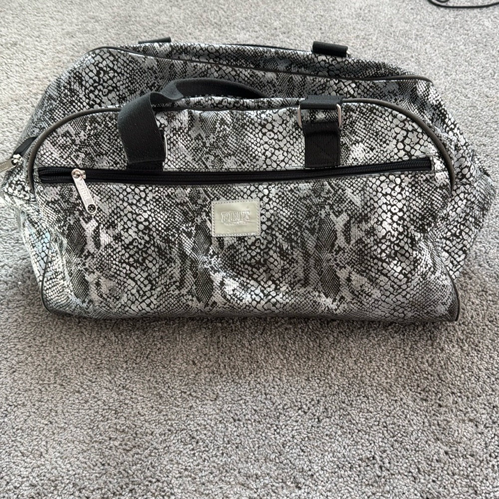 Pink Snake Duffle Bag